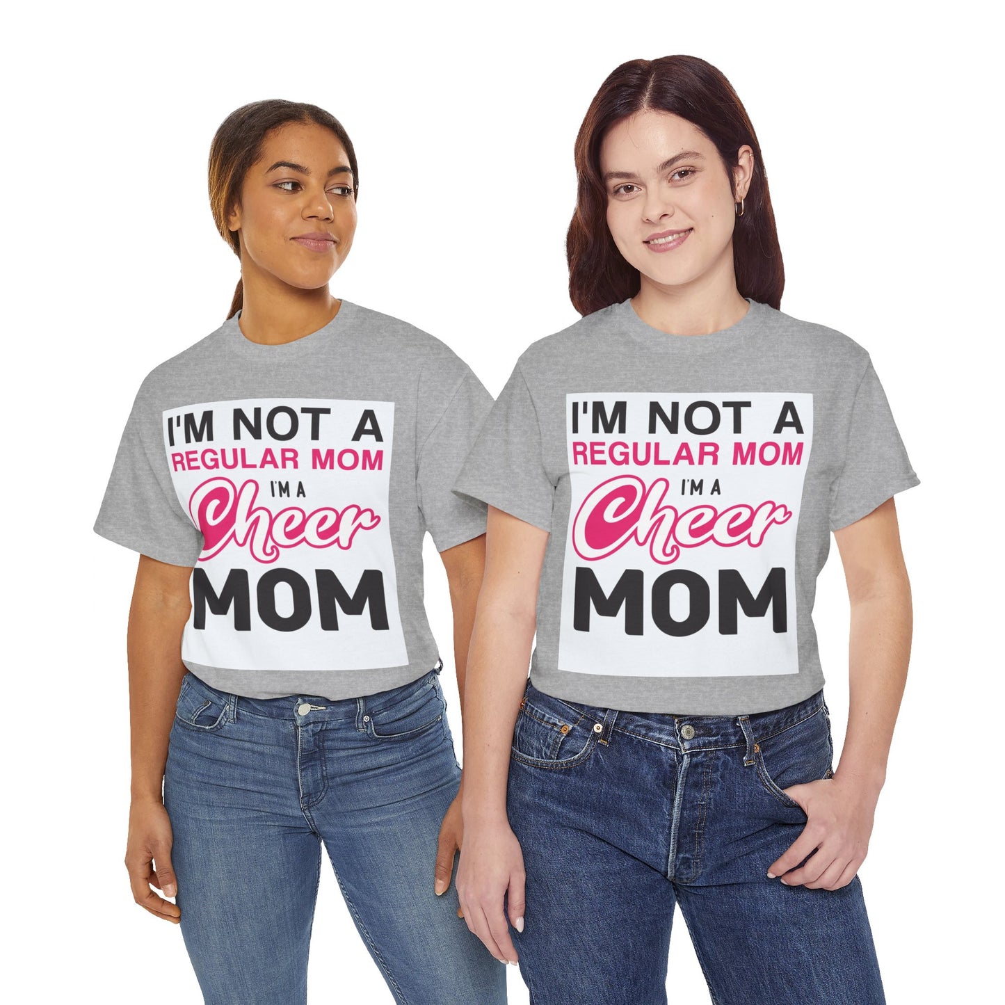 I'm Not A Regular Mom I'm A Cheer Mom - Unisex Heavy Cotton Tee