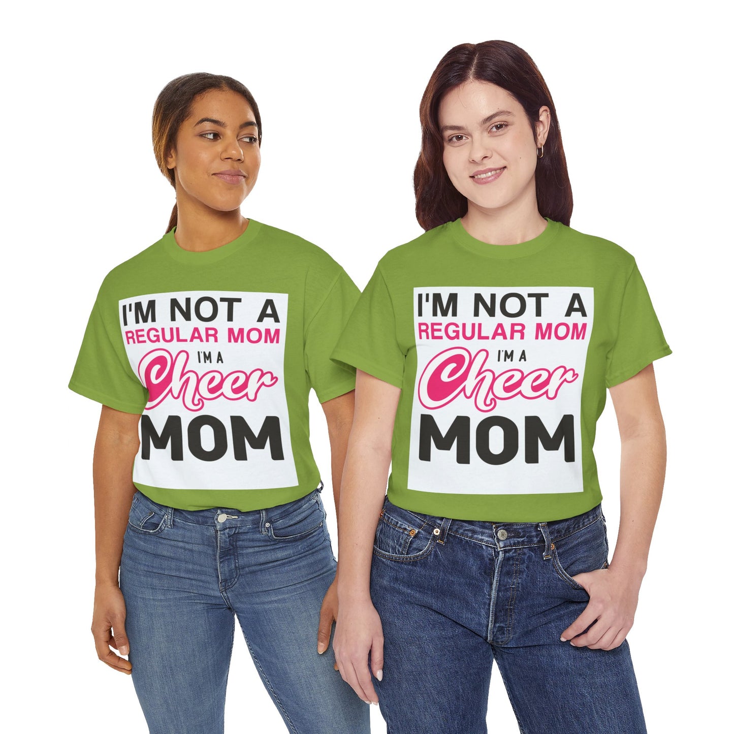 I'm Not A Regular Mom I'm A Cheer Mom - Unisex Heavy Cotton Tee