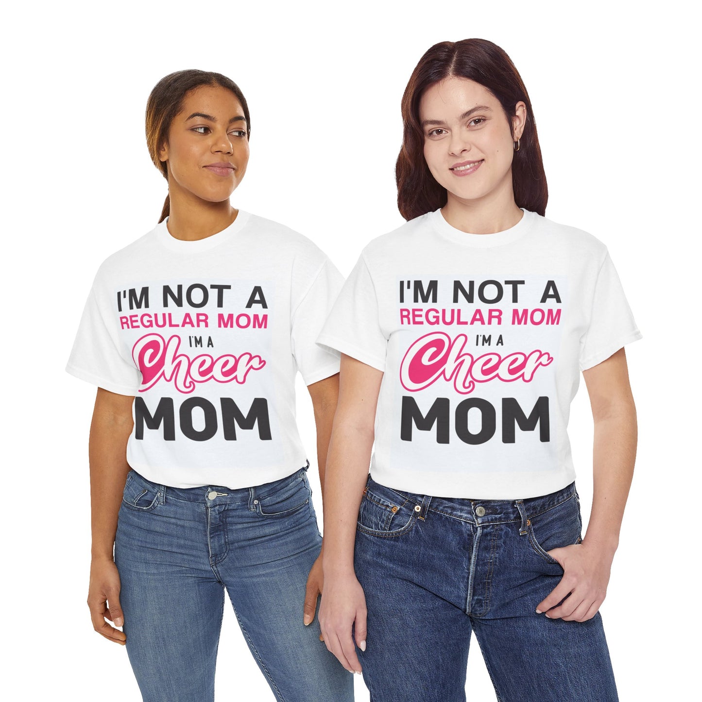 I'm Not A Regular Mom I'm A Cheer Mom - Unisex Heavy Cotton Tee