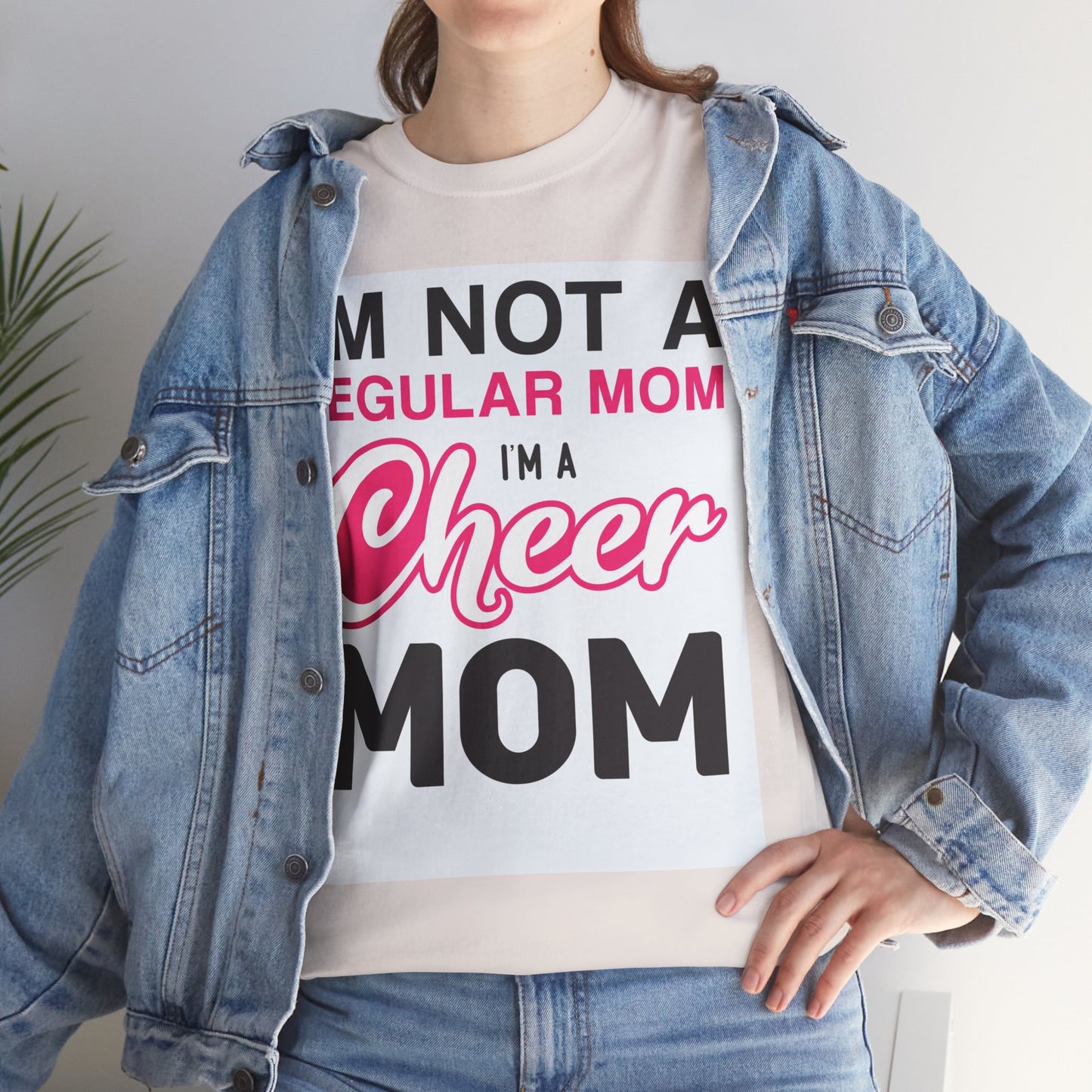 I'm Not A Regular Mom I'm A Cheer Mom - Unisex Heavy Cotton Tee