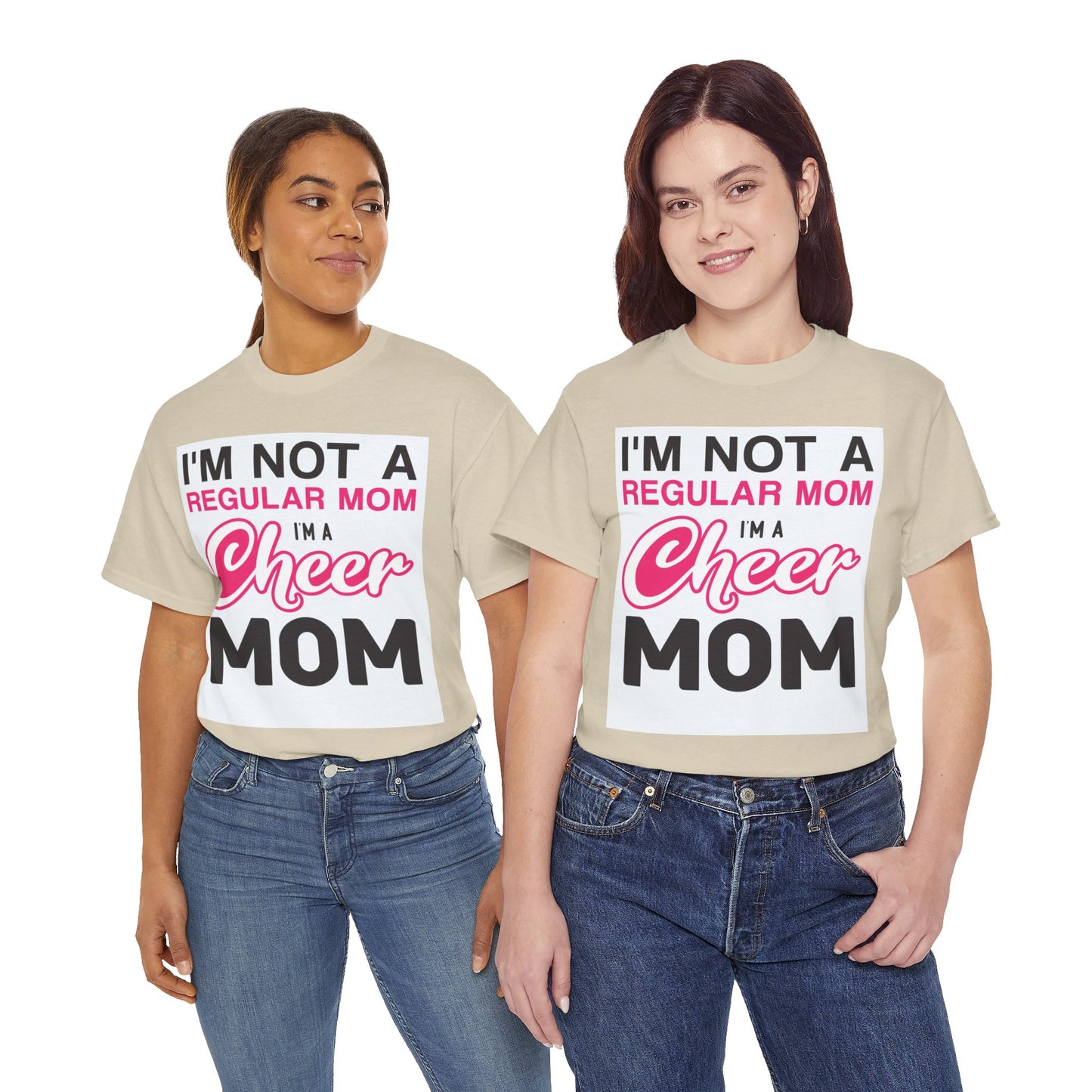 I'm Not A Regular Mom I'm A Cheer Mom - Unisex Heavy Cotton Tee