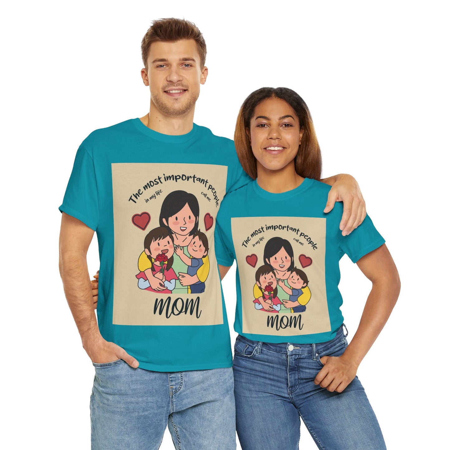 The Most Important People In My Life Call Me Mom - Unisex Heavy Cotton Tee